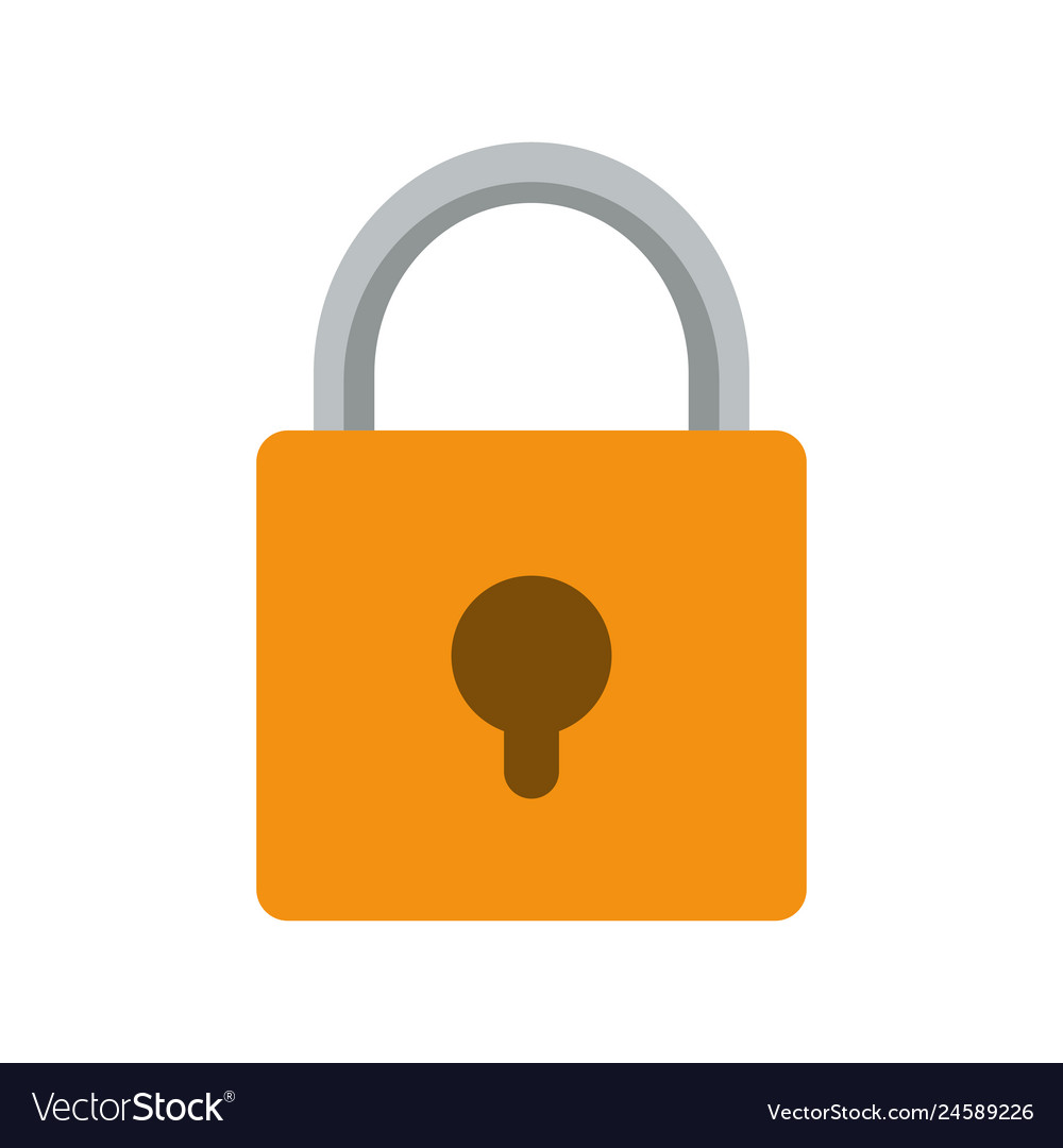 Safe secure padlock icon Royalty Free Vector Image