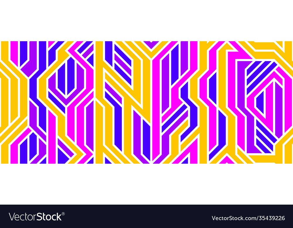 Tech style seamless linear pattern circuit board vector image Tech style seamless linear pattern circuit board