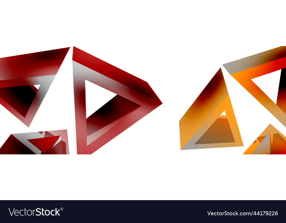 Triangle abstract background 3d basic