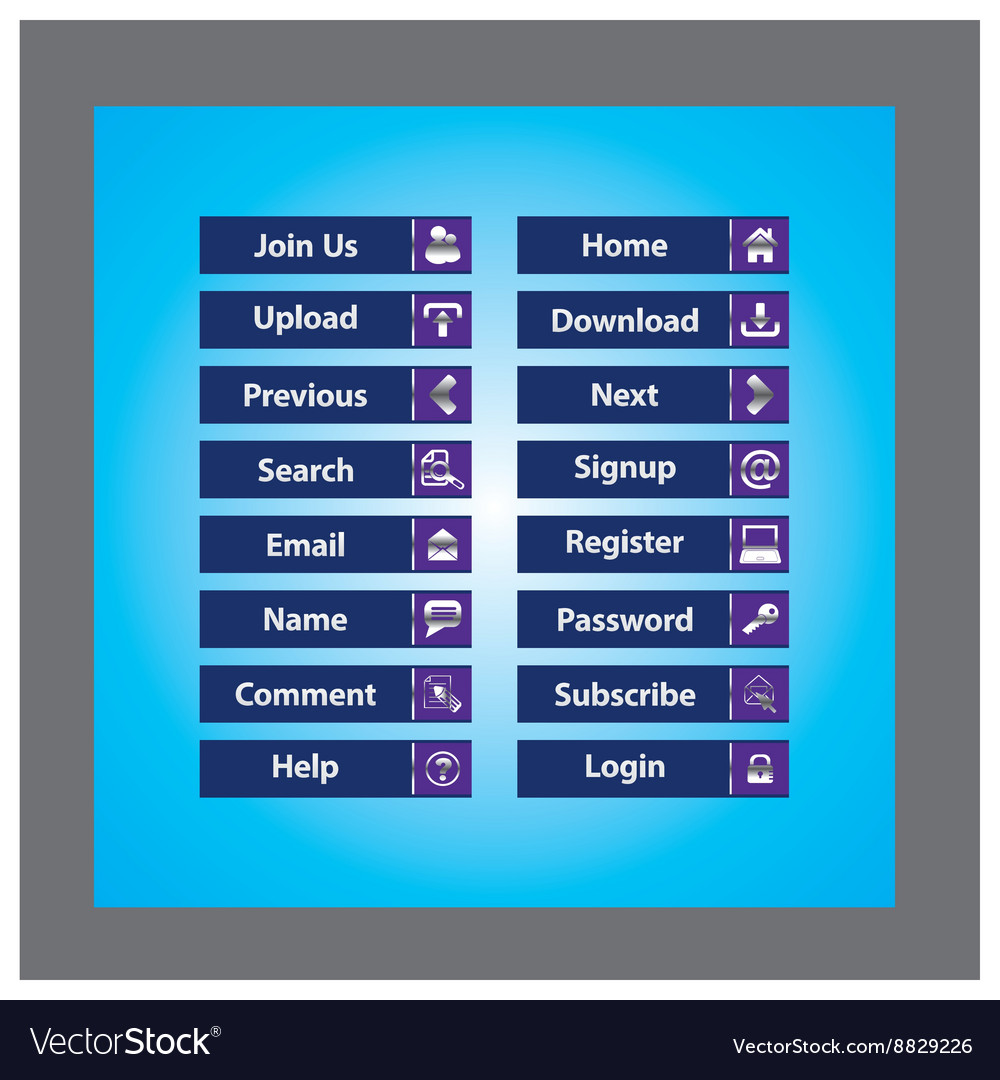 Web button set