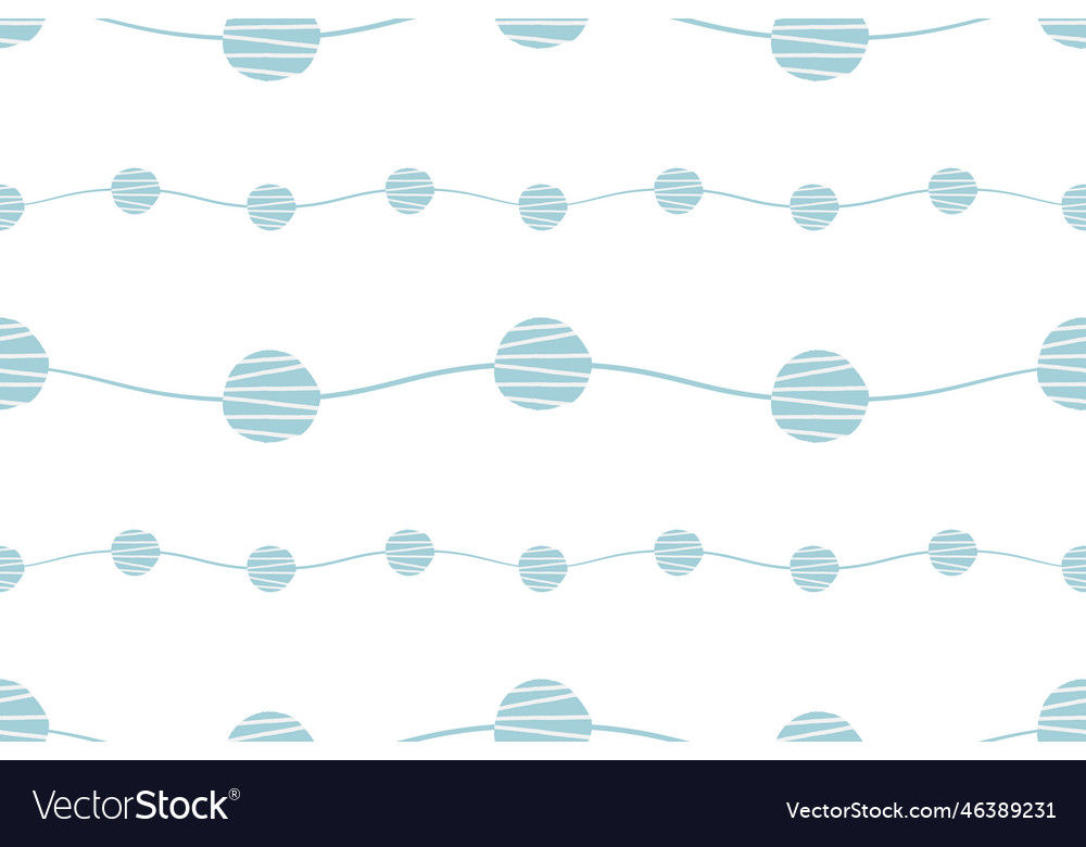 Abstract waves with circles pattern seamless