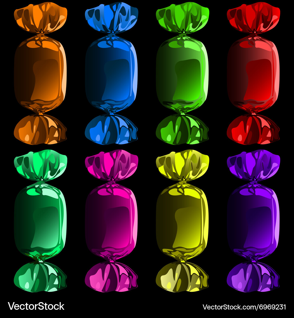 Candy in a wrapper Royalty Free Vector Image - VectorStock