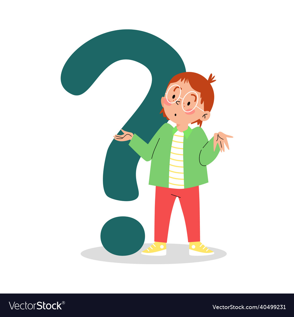 Child Contemplation a Question Mark