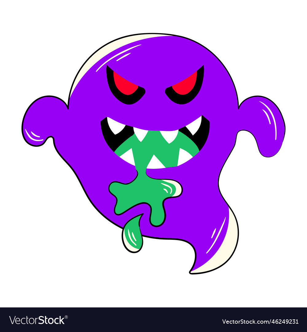 Horror ghost Royalty Free Vector Image - VectorStock