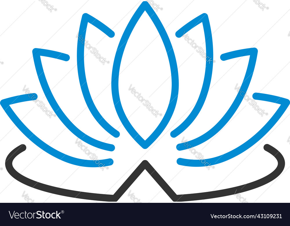 Lotus flower icon Royalty Free Vector Image - VectorStock