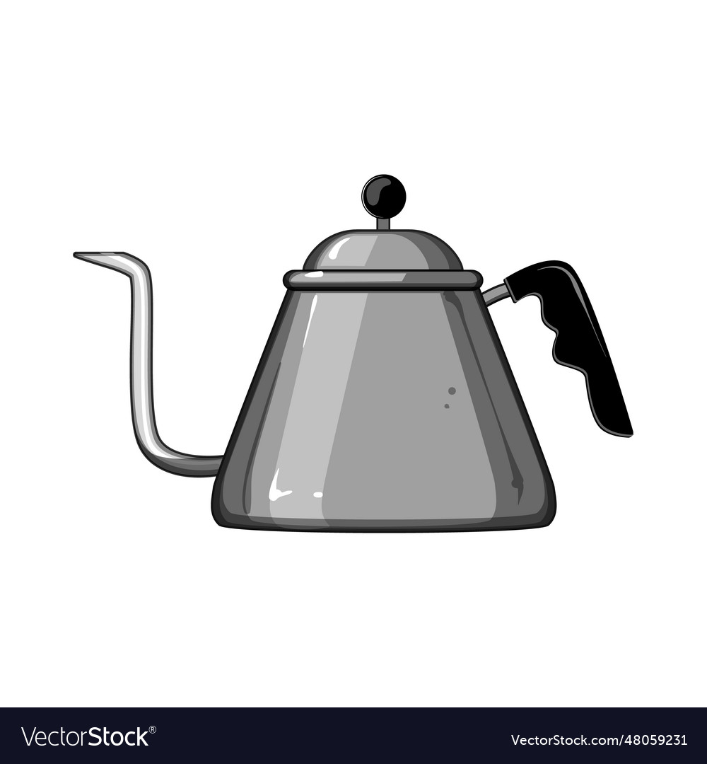 Metal Steel Drip Kettle Cartoon Royalty Free Vector Image