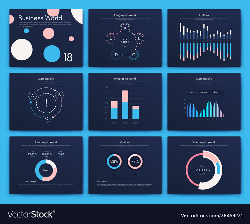 Modern infographic elements for business Vector Image