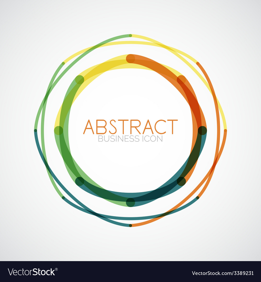 Symmetric abstract geometric shape Royalty Free Vector Image