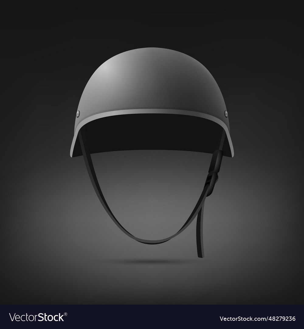 3d realistic military helmet closeup Royalty Free Vector