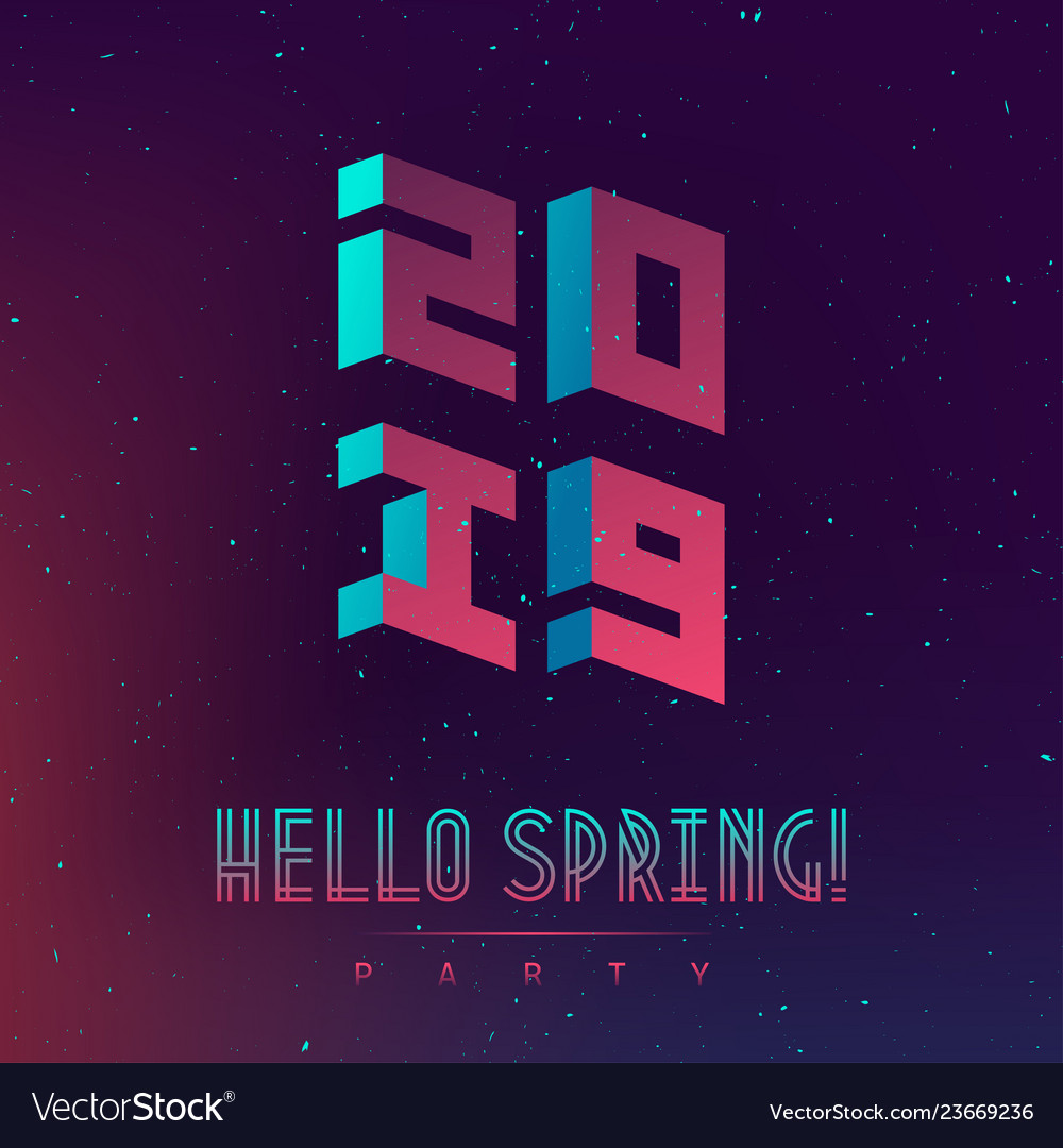 Hallo new spring 2019 party futuristic design