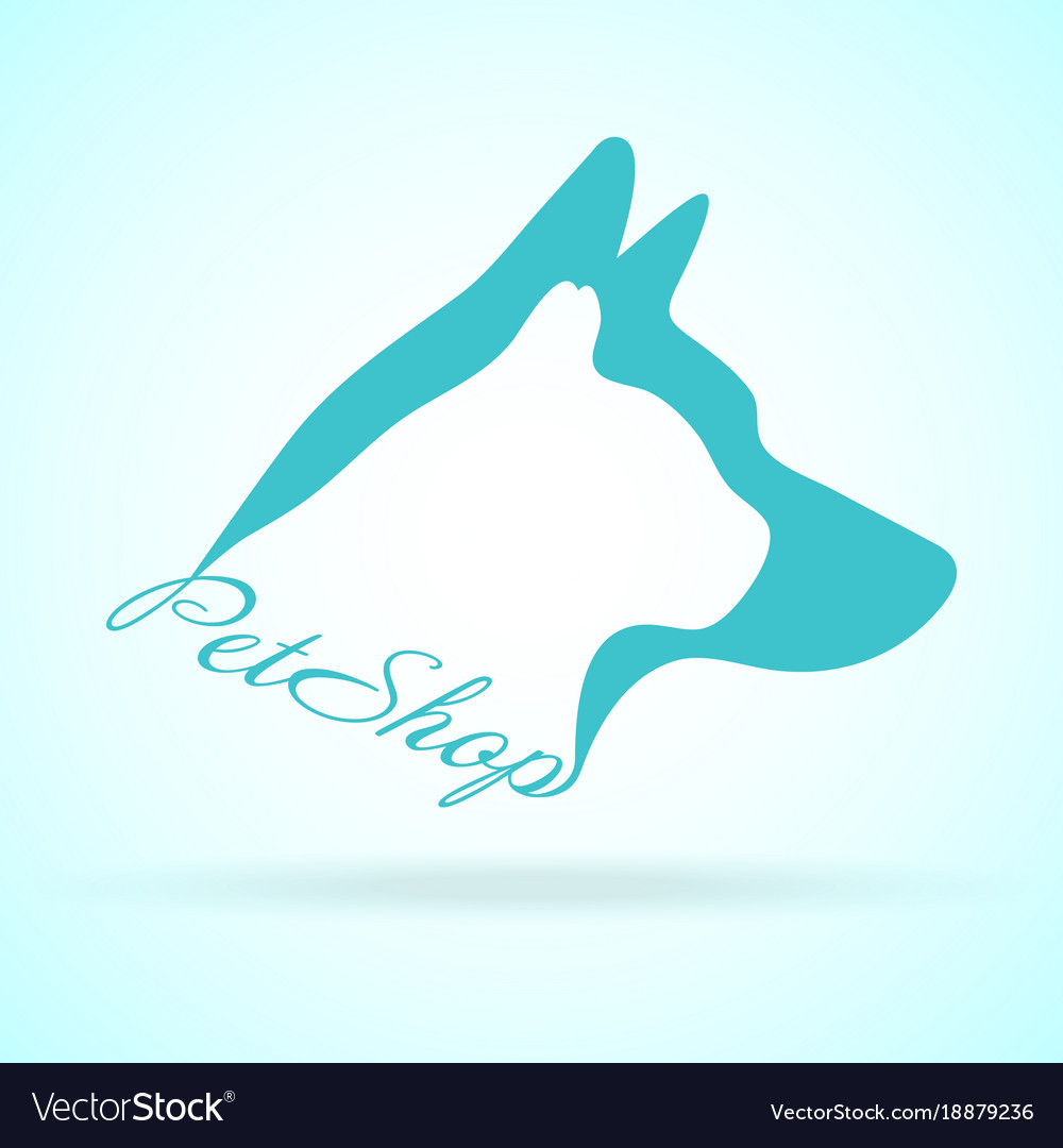 Image of pets design on background petshop