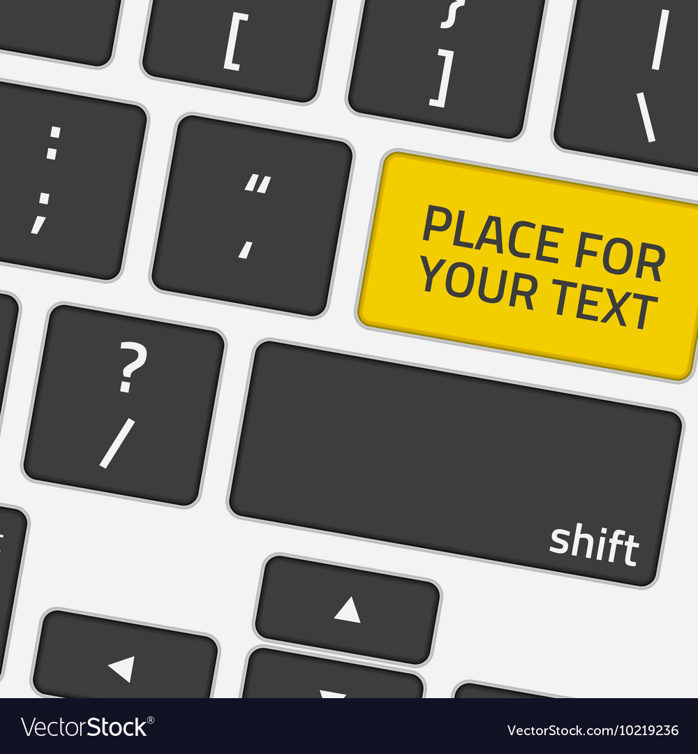 Keyboard with text button