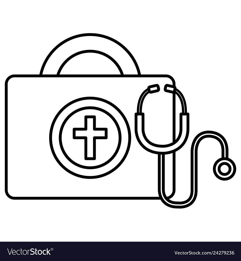 Medical kit with stethoscope