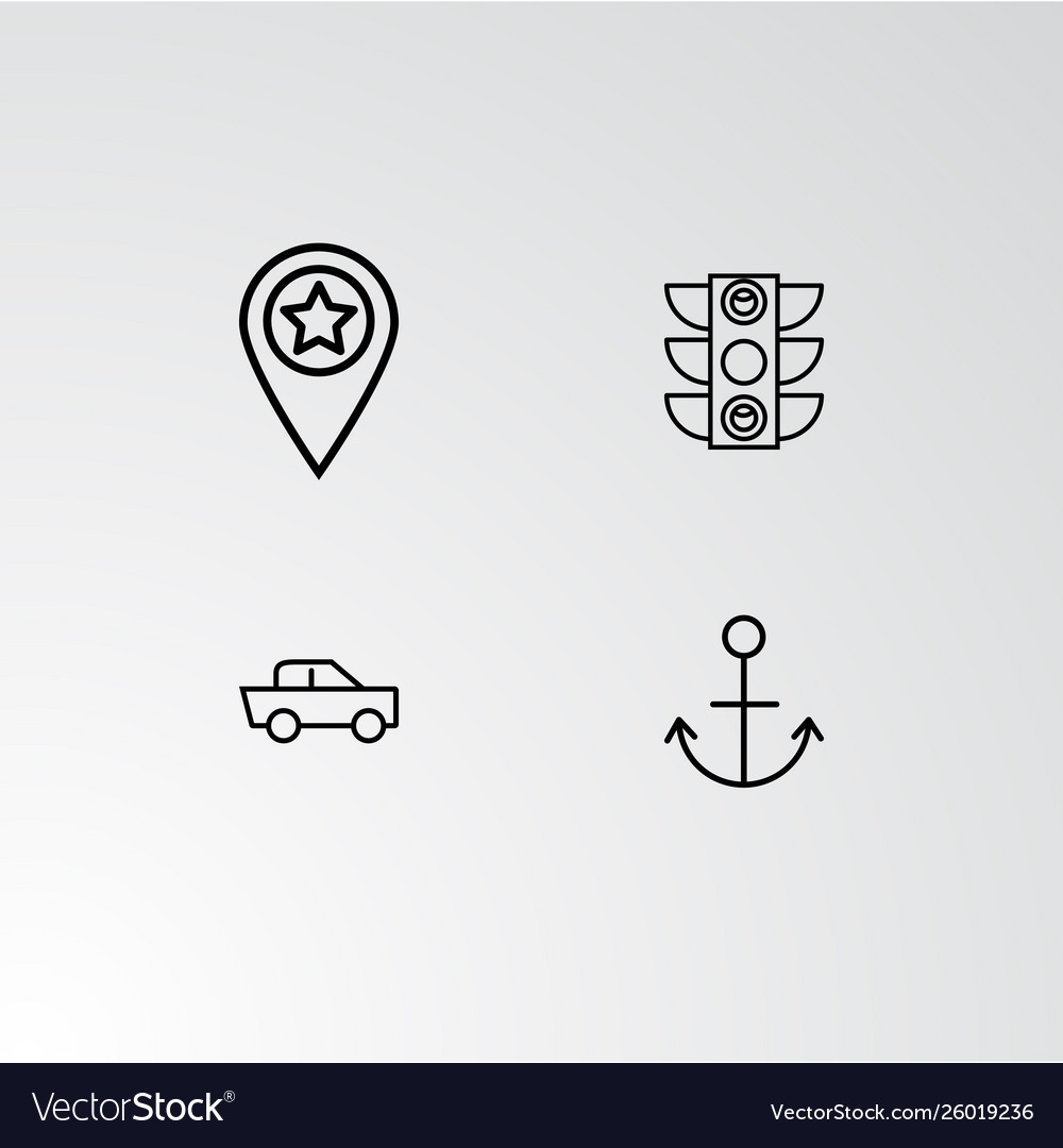 Set 4 perfect icons for navigation