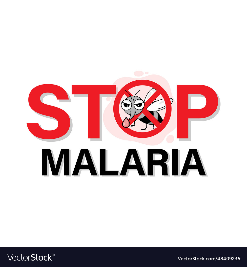 Stop malaria sign