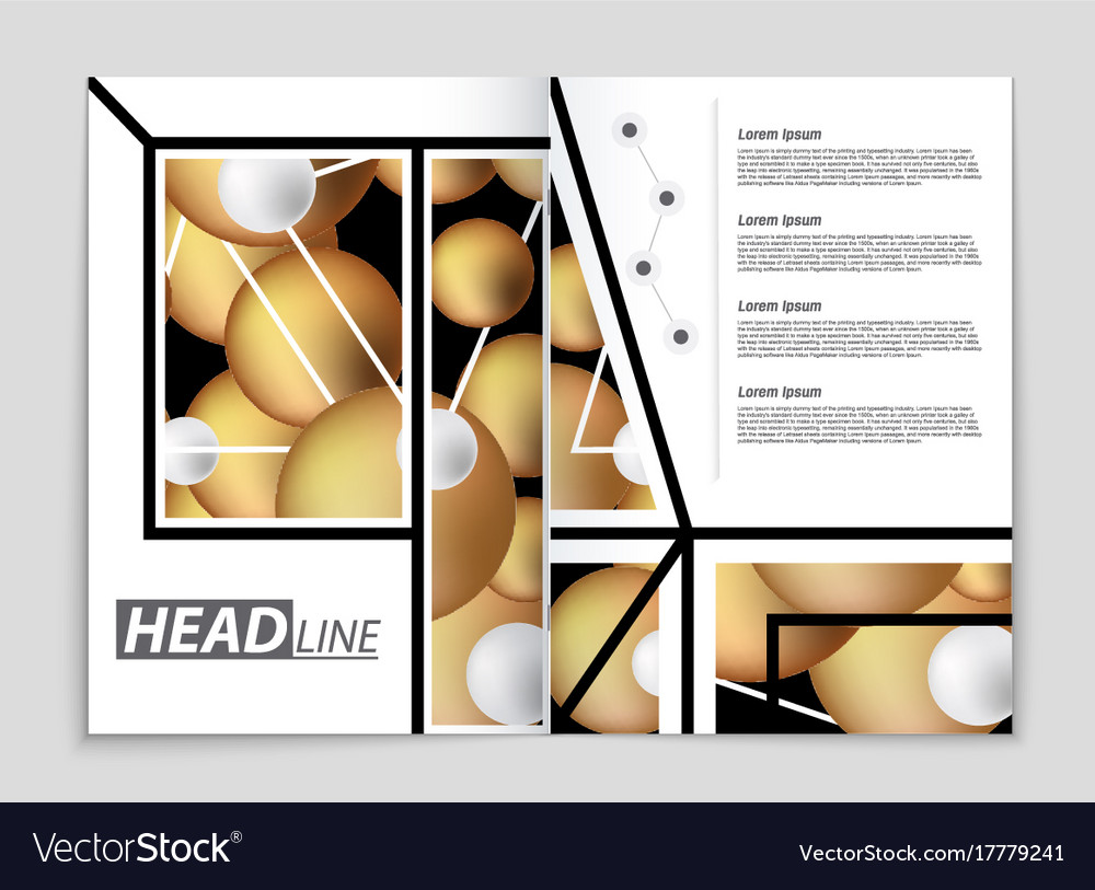 Abstract layout background set for art