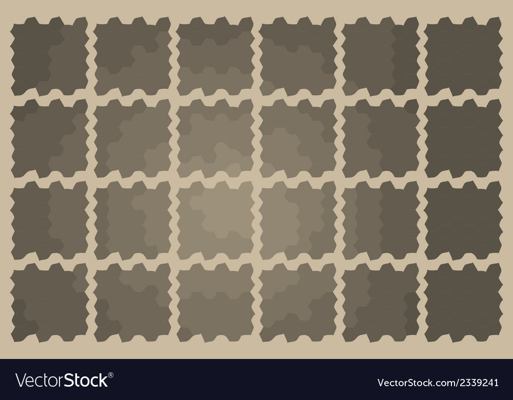 Abstrakte Objekte in Quadrate verbunden