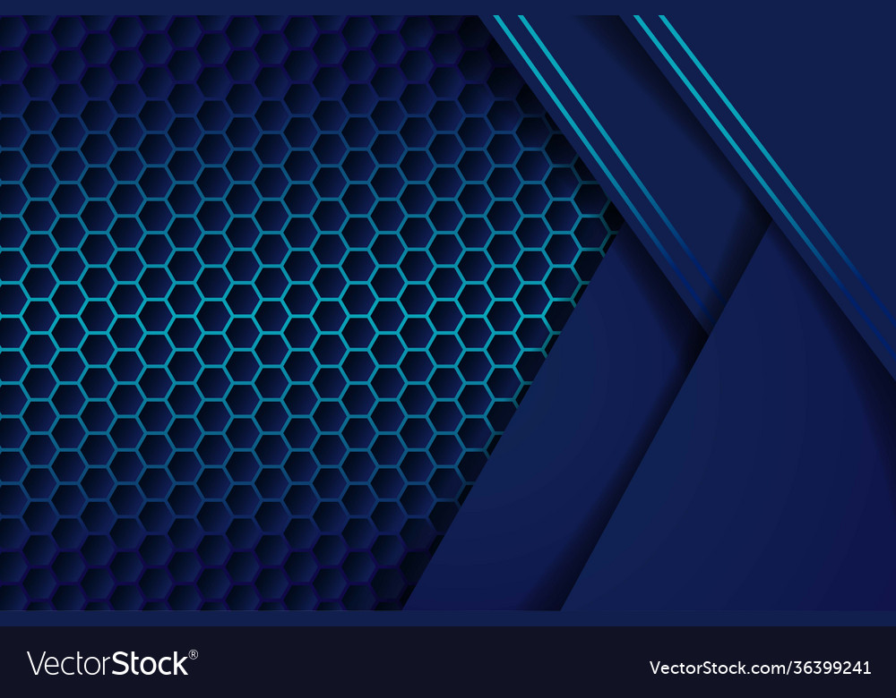Blue overlap background realistic layer Vector Image Blue overlap background realistic layer