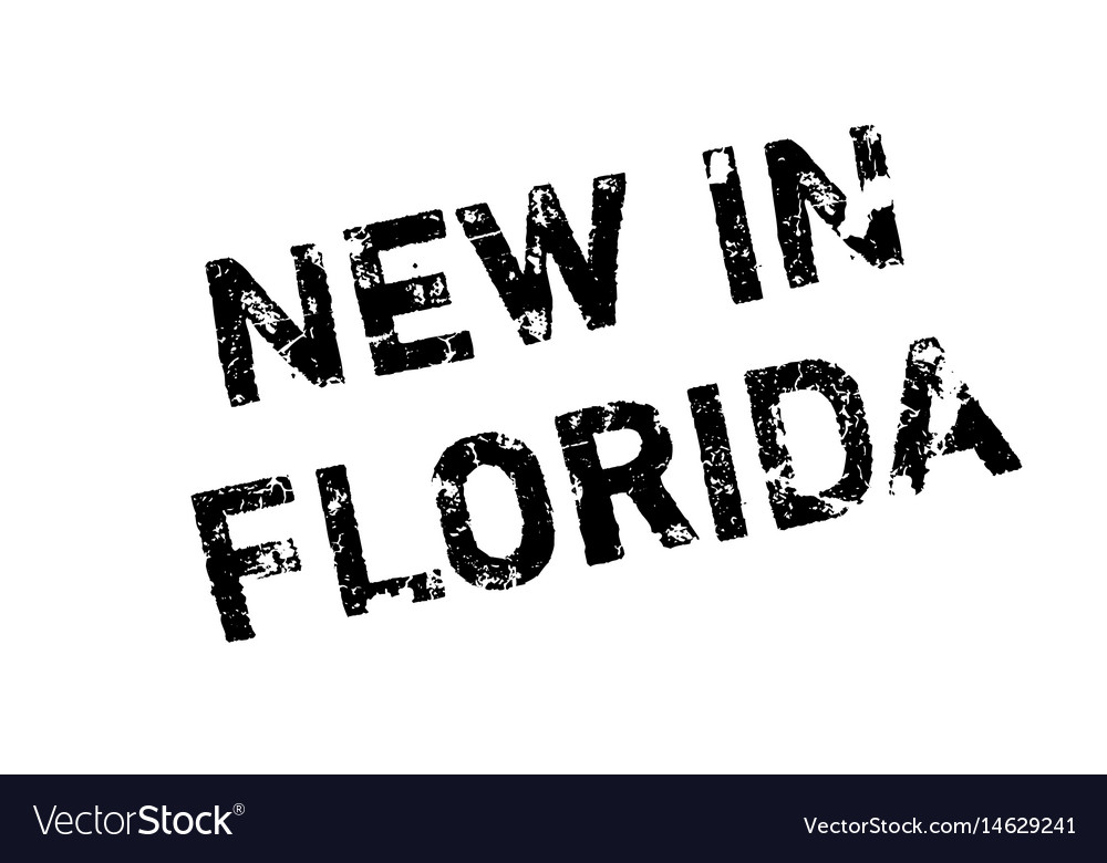 New in florida rubber stamp