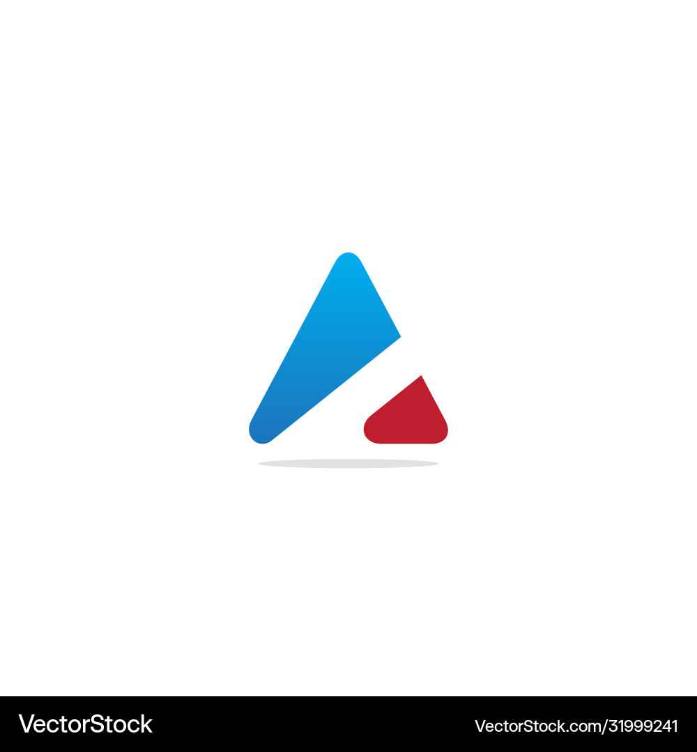 Triangle abstract colored logo Royalty Free Vector Image