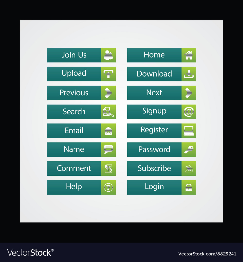 Web button set