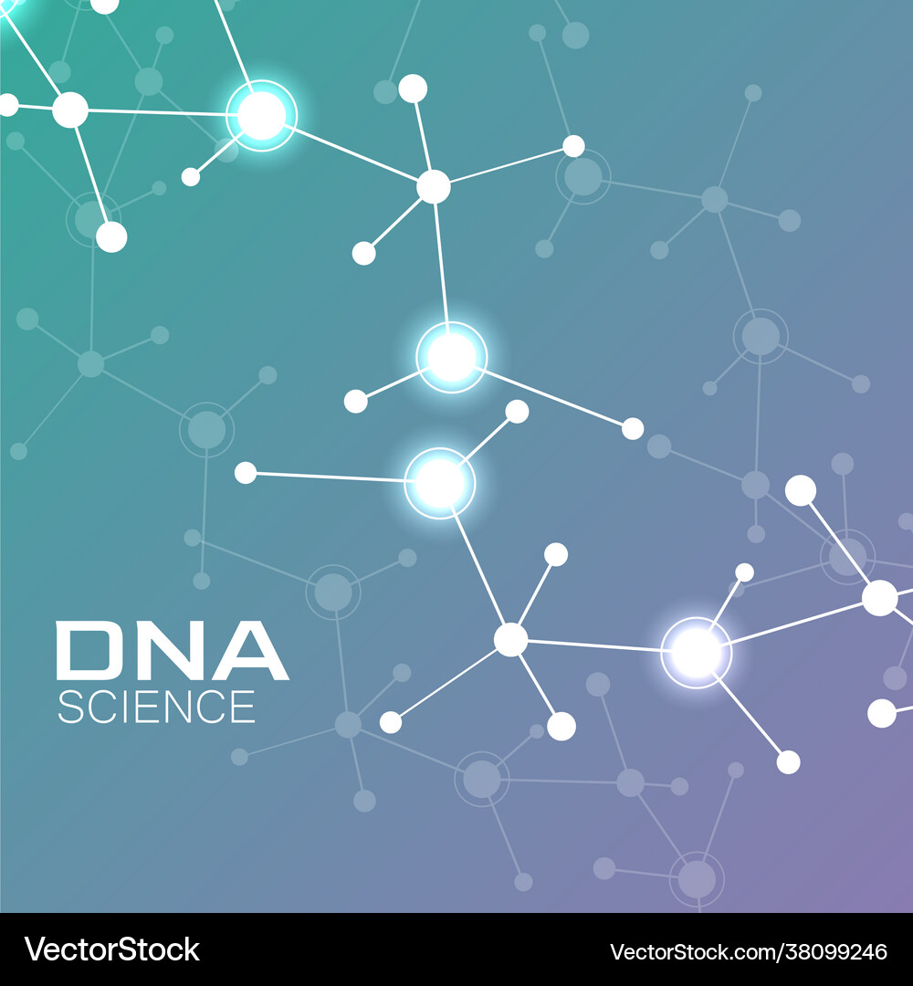 Abstract background molecules connected Royalty Free Vector