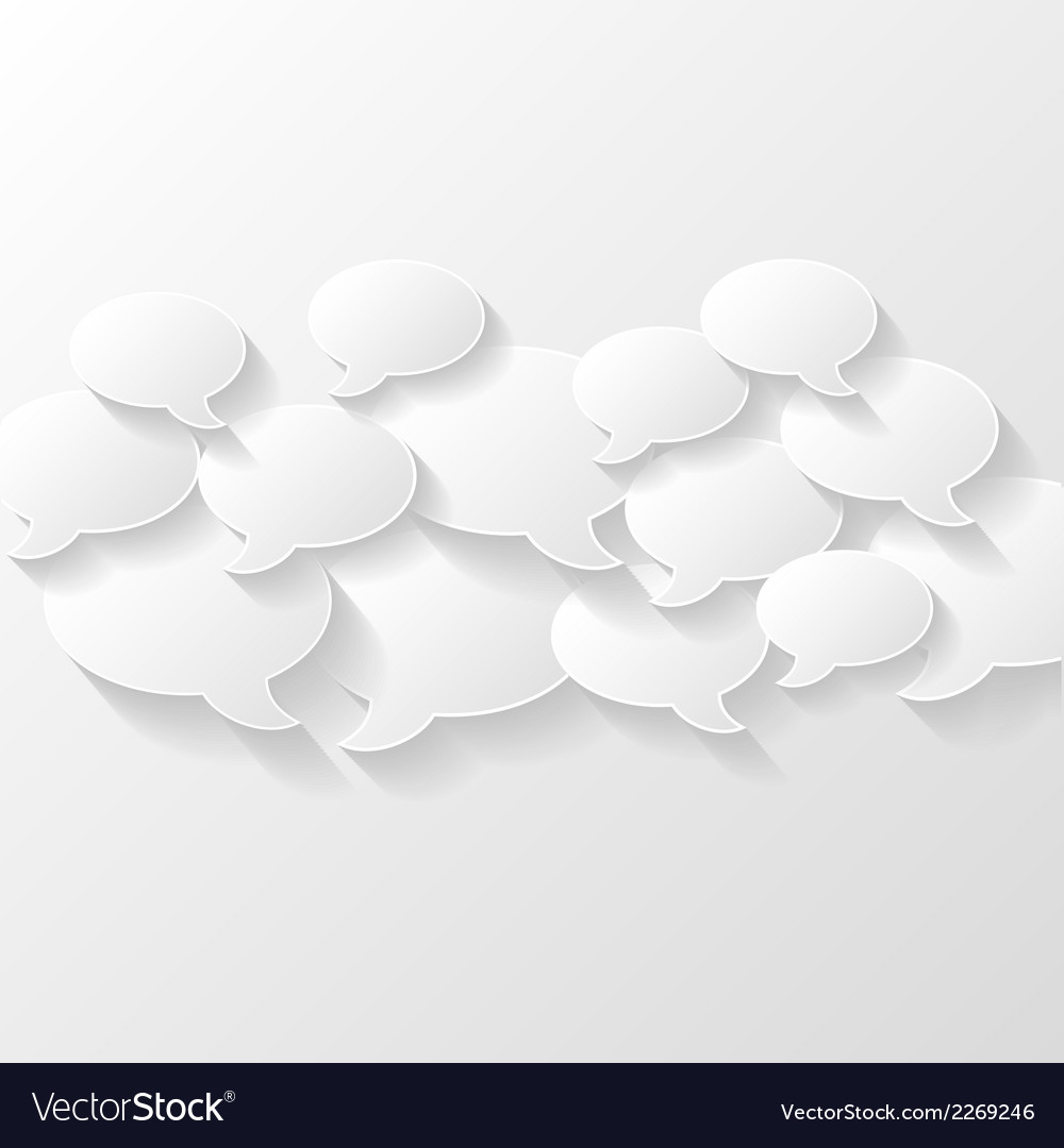 Abstract background with speech bubbles