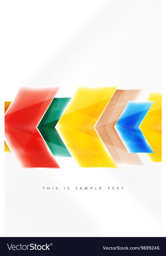 Arrows and triangles background
