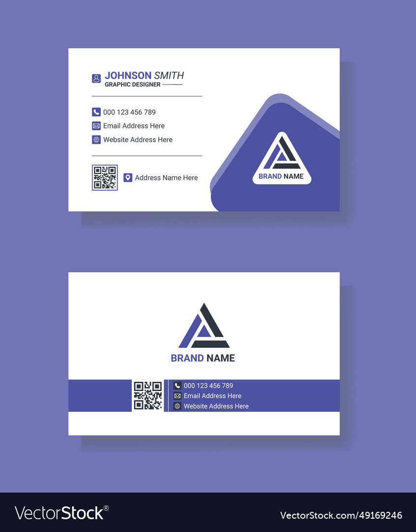 Business card and visiting template