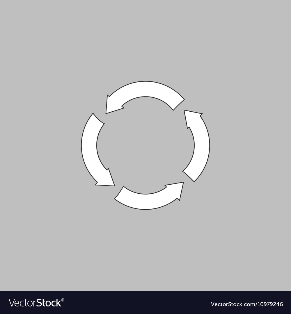 Circle arrows computer symbol