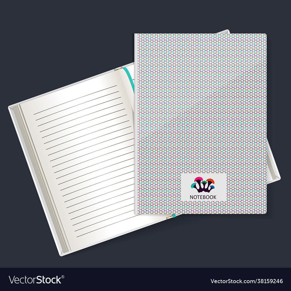Form for a notebook vector image Form for a notebook