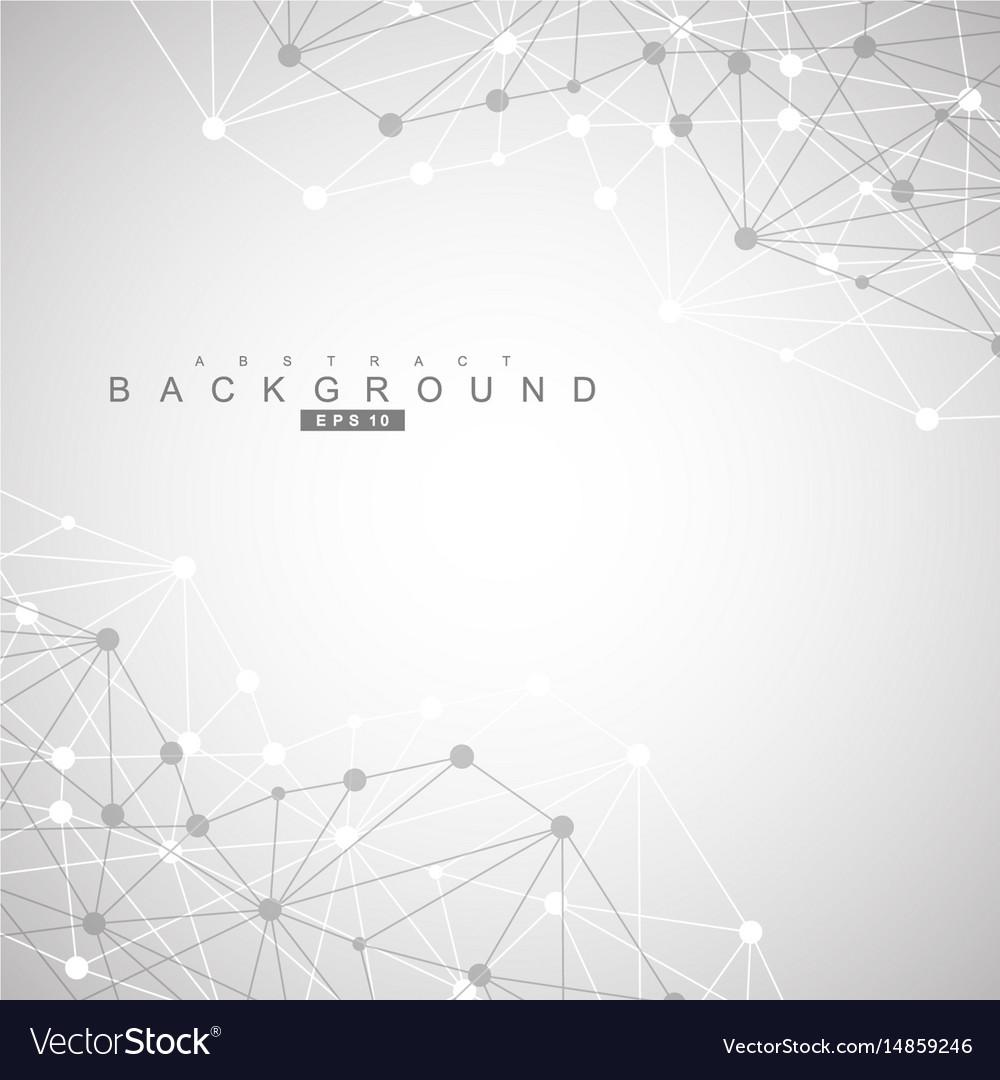 Geometric abstract background with connected line