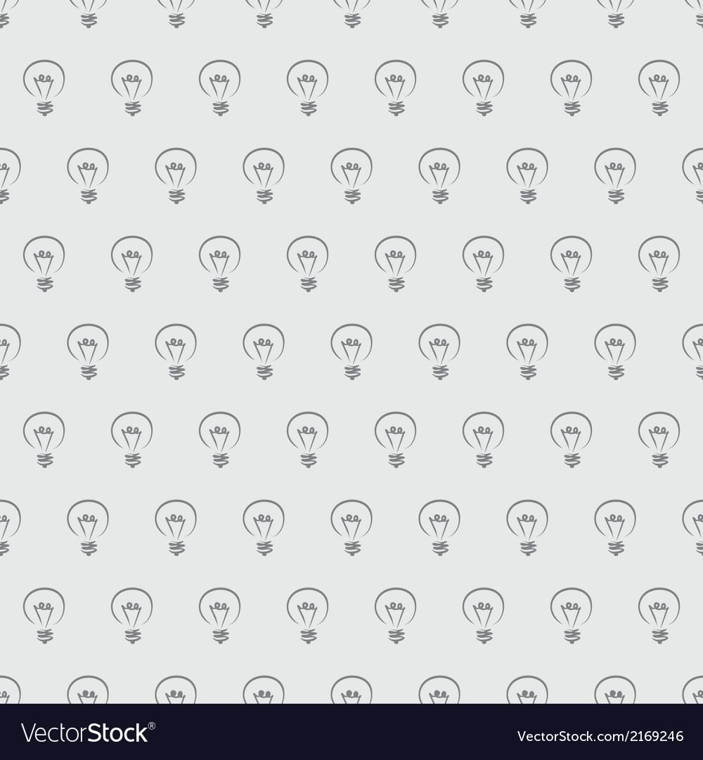 Grey Light Bulb Pattern