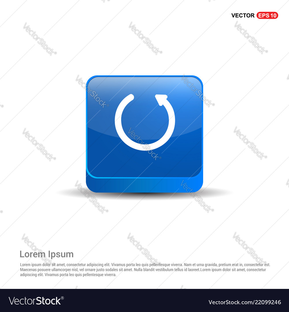 Reload Button - Circular Blue
