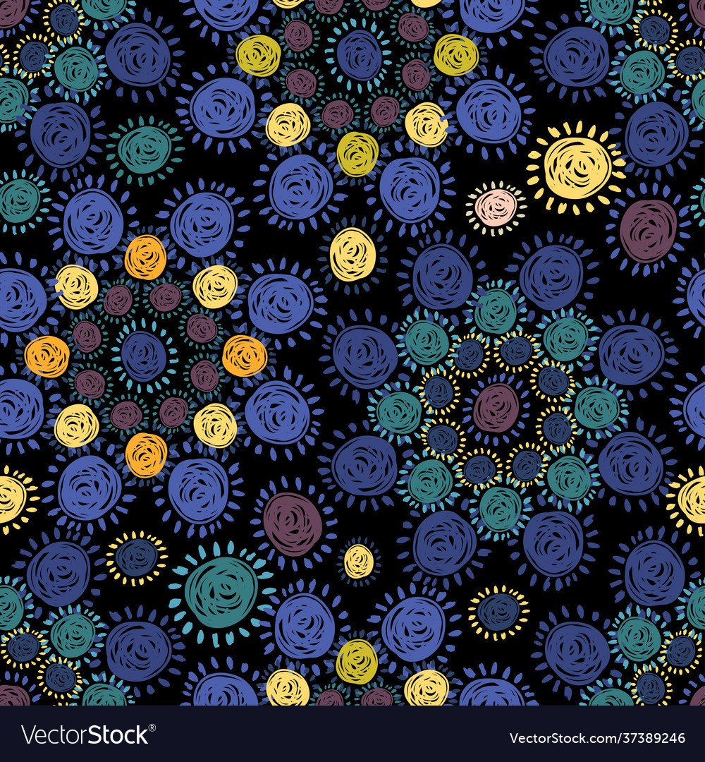 Seamless colorful pattern with abstract