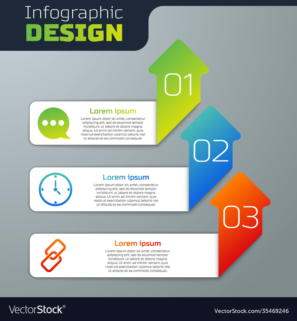 Set speech bubble chat clock and chain link vector image Set speech bubble chat clock and chain link