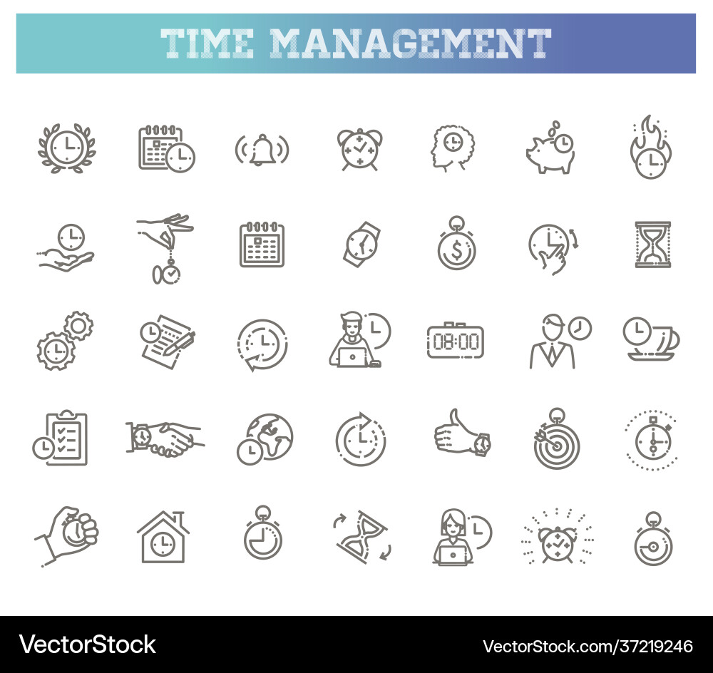 Time management concept Royalty Free Vector Image