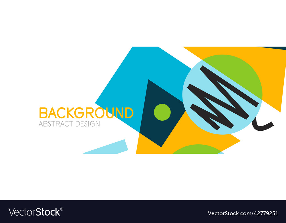 Abstract background blocks lines triangles vector image Abstract background blocks lines triangles