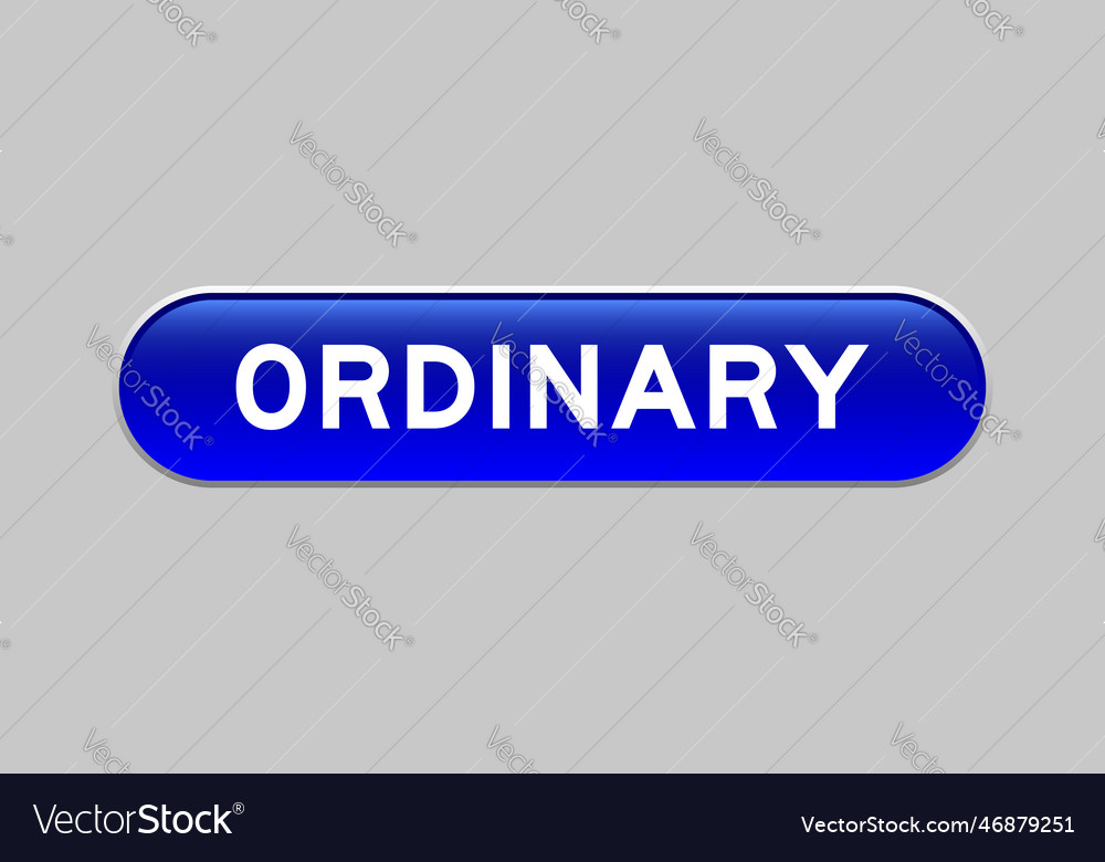 Blue color capsule shape button with word
