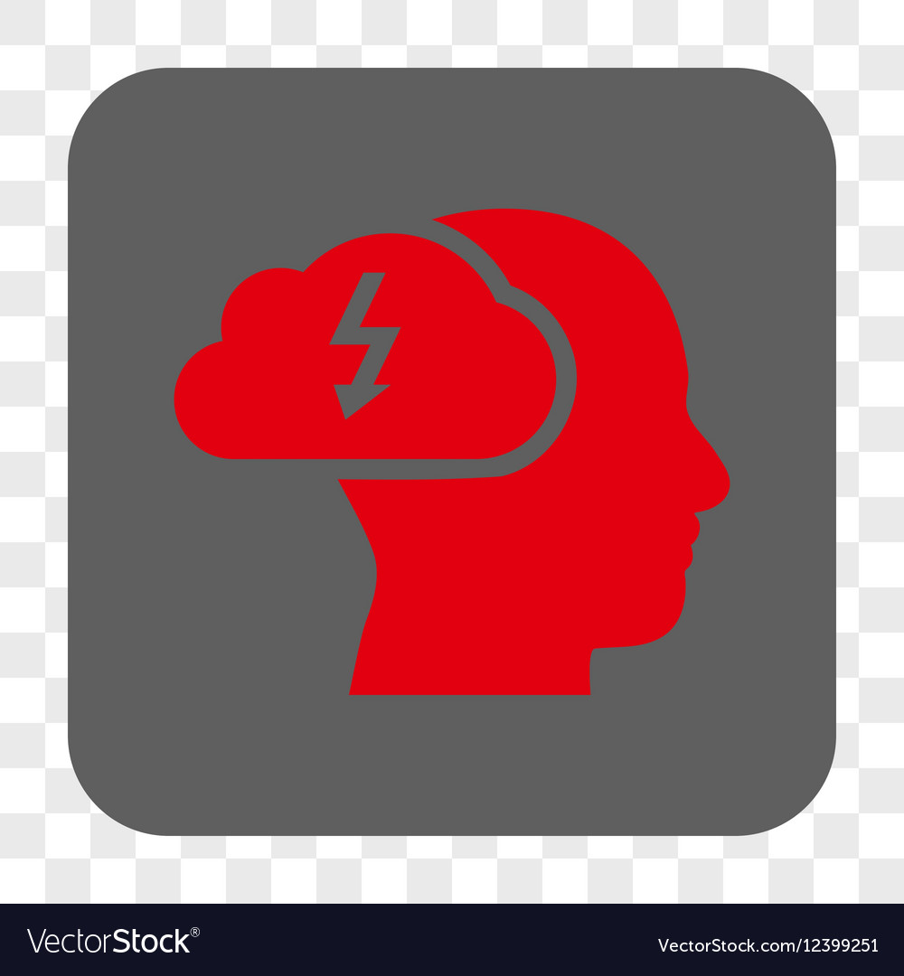 Brainstorming rounded square button