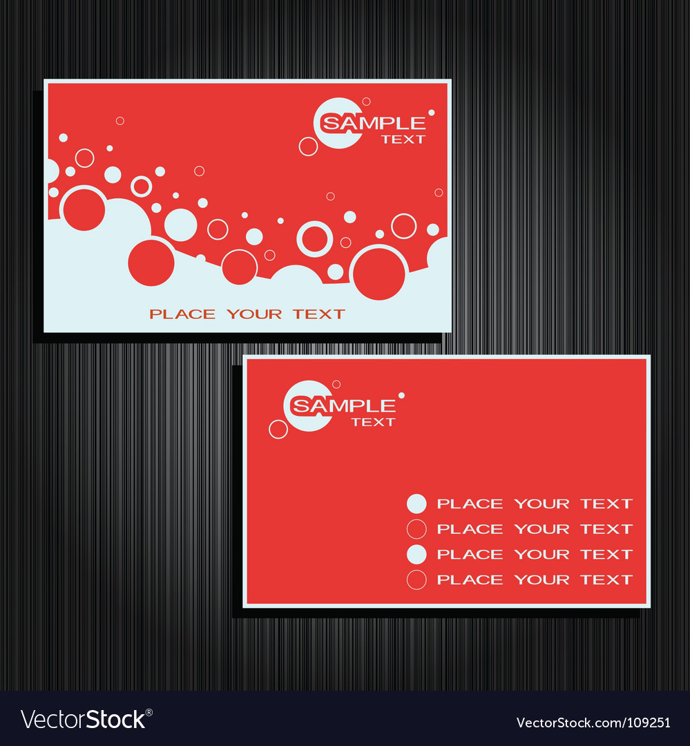 Business card set