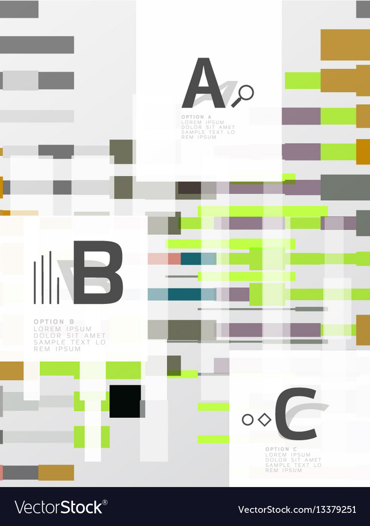 Colorful lines rectangles and stripes with option Vector Image Colorful lines rectangles and stripes with option