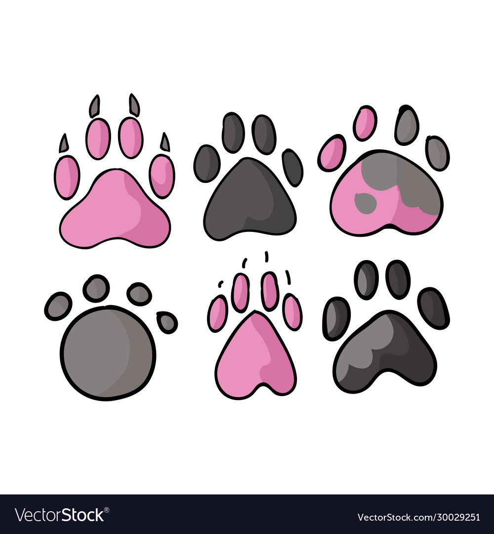 Clip Art Puppy Paw Prints