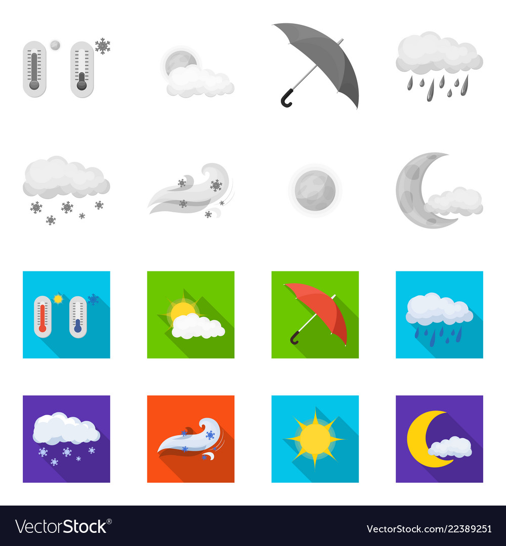 Design von Wetter und Klimazeichen