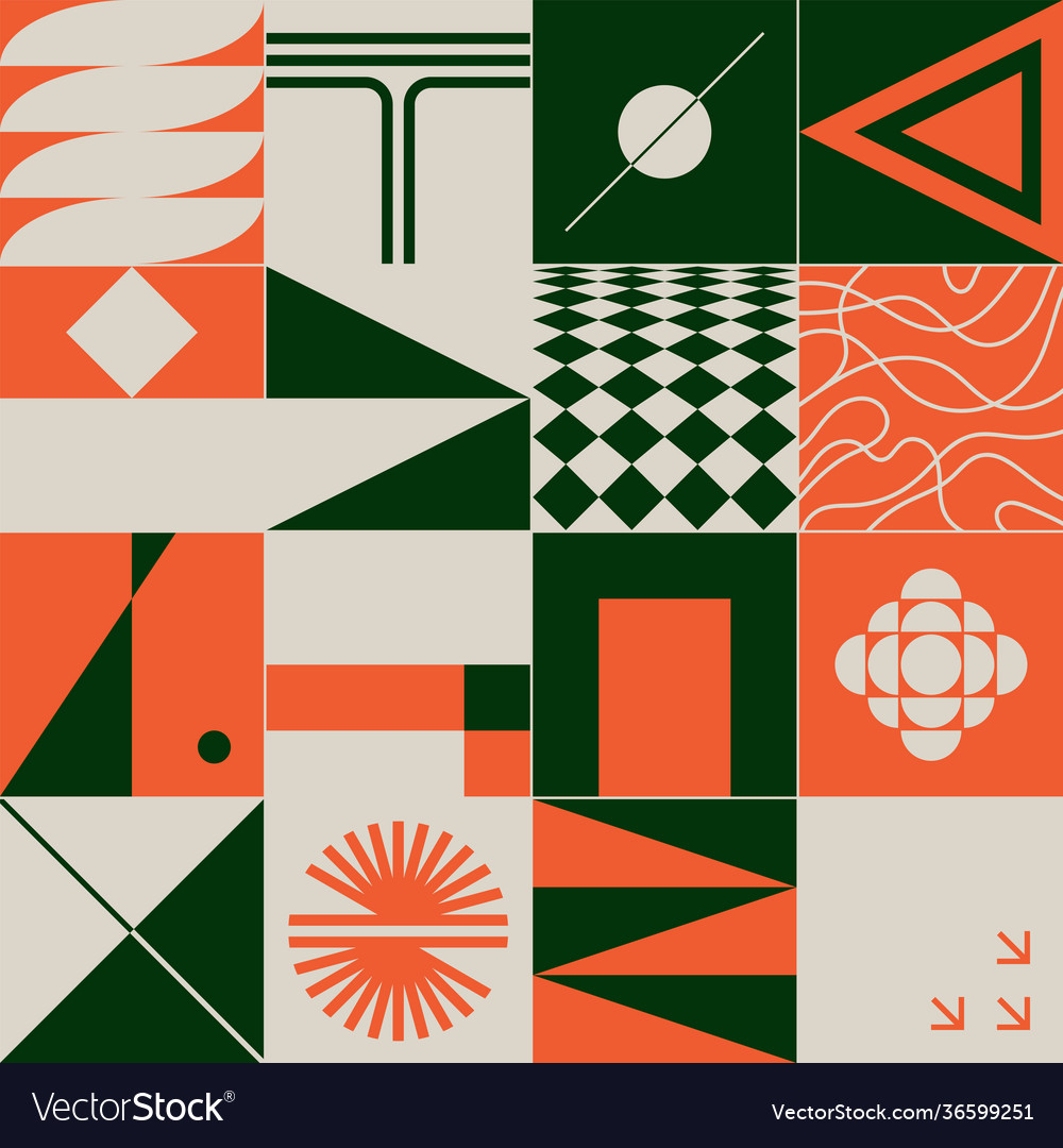 Digital design abstract pattern vector image Digital design abstract pattern