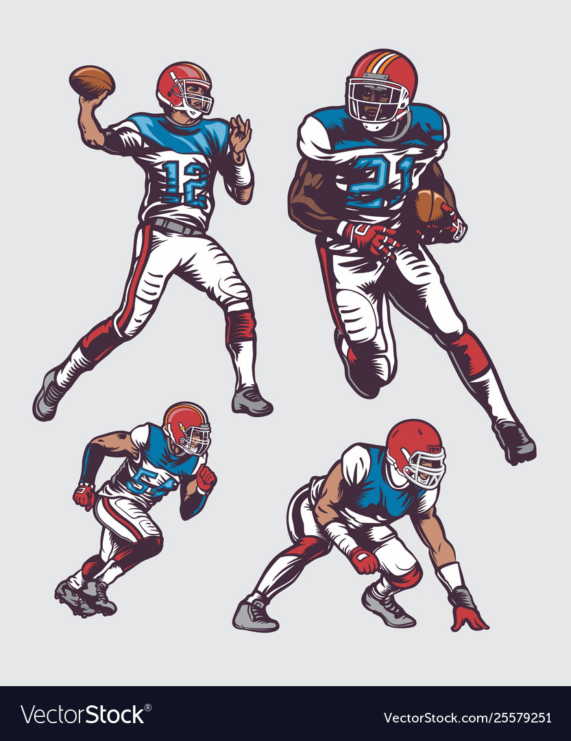 Football Player Action Shot