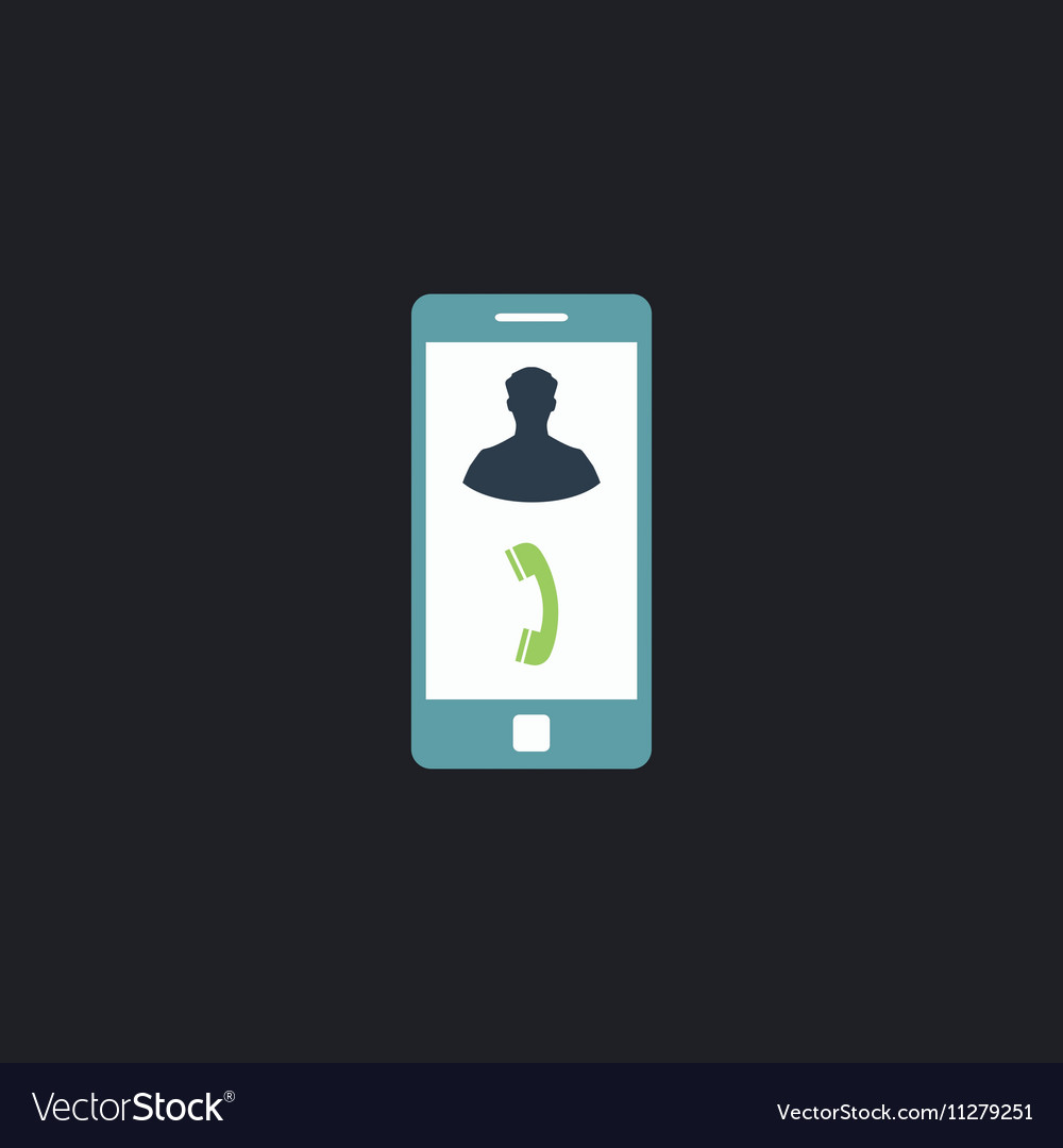 Incoming call computer symbol