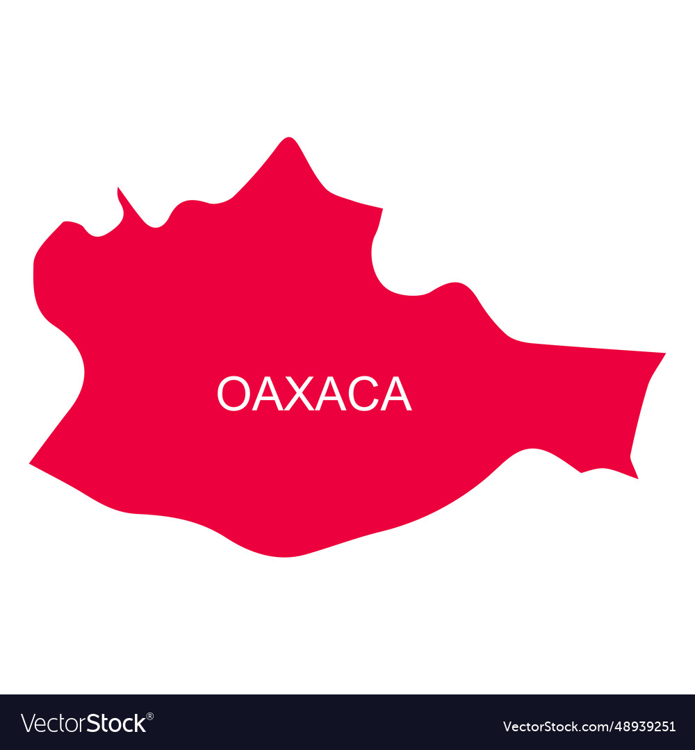 Oaxaca state map Royalty Free Vector Image - VectorStock