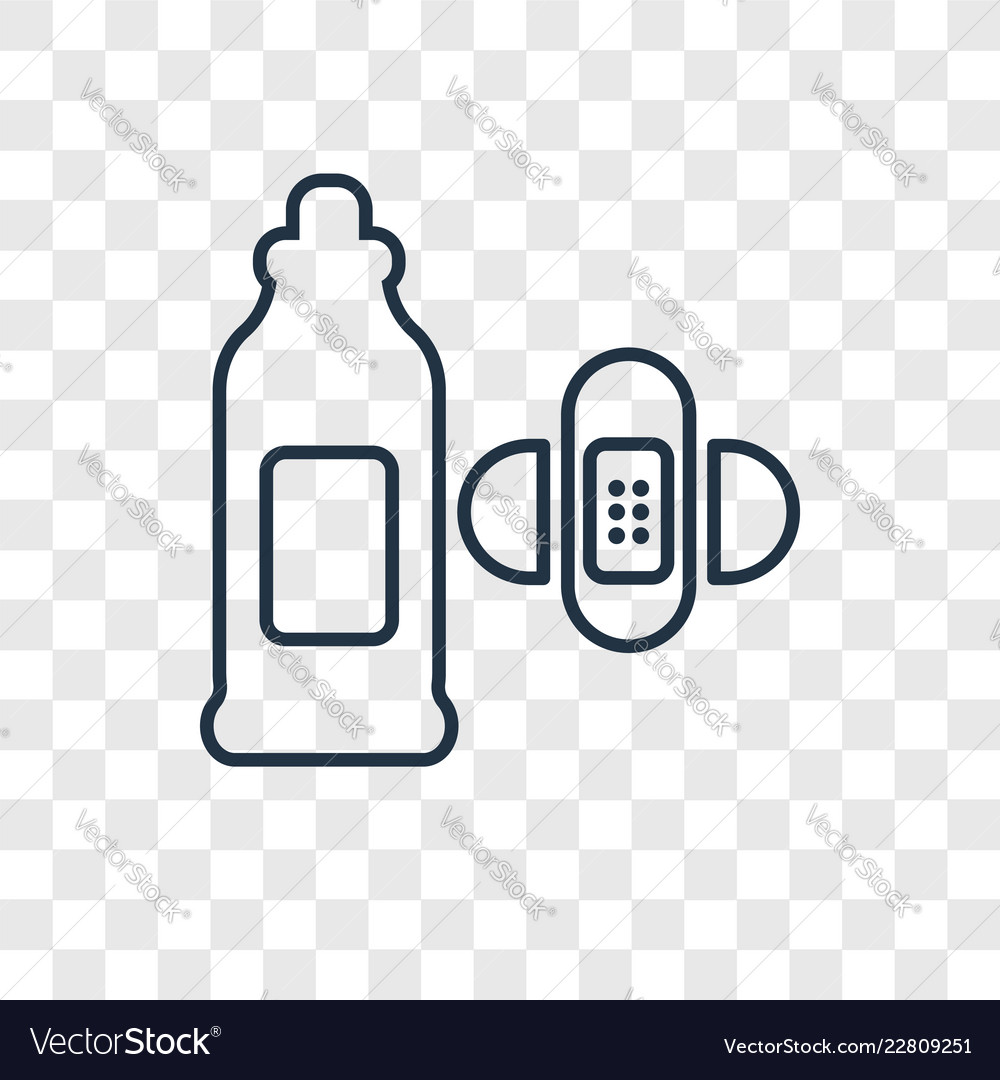 Patches concept linear icon isolated