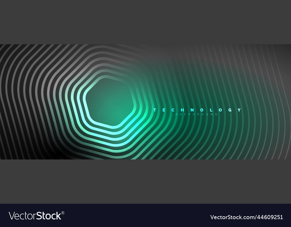 Techno shiny hexagons abstract background Vector Image Techno shiny hexagons abstract background